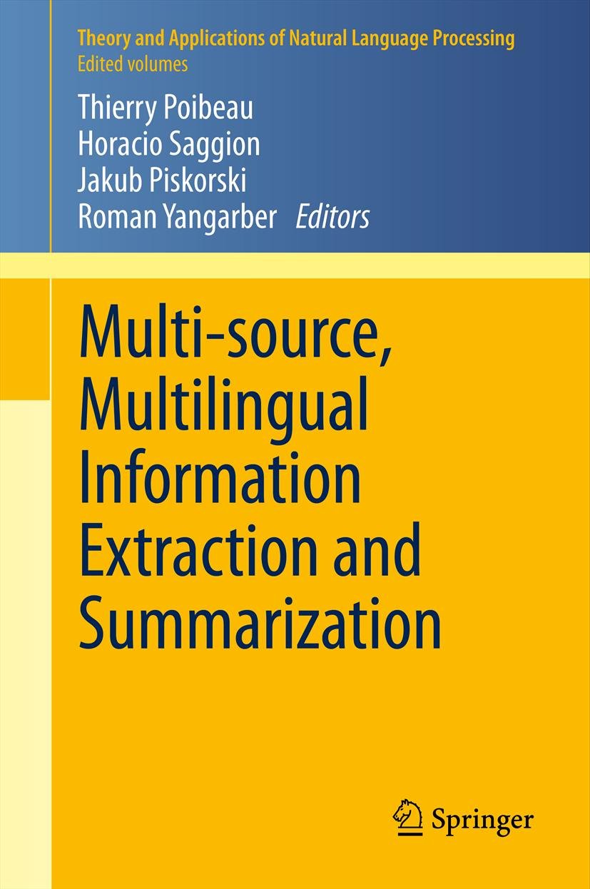 Theory and Applications of Natural Language Processing