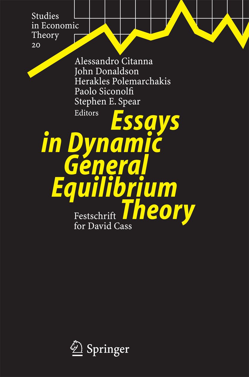 Studies in Economic Theory