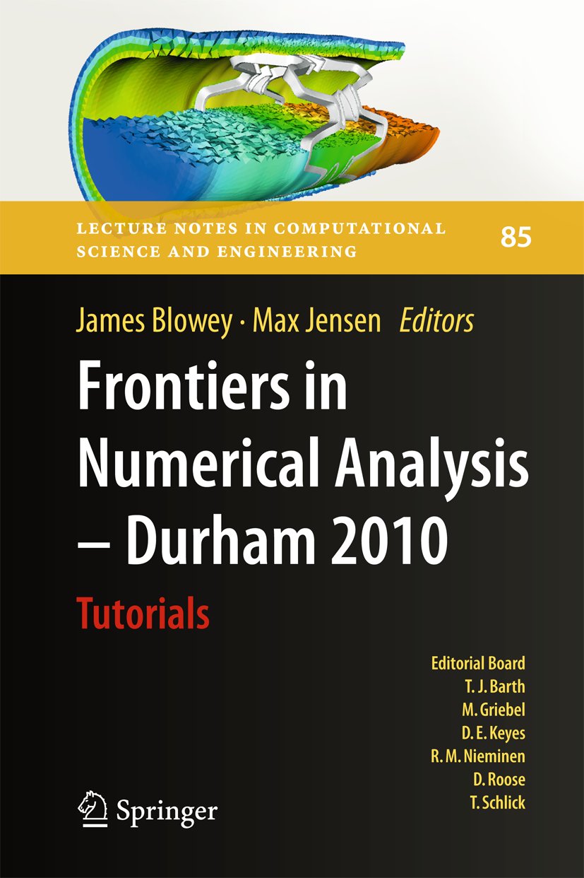 Lecture Notes in Computational Science and Engineering