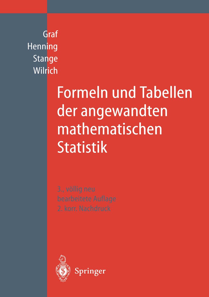 Formeln und Tabellen der angewandten mathematischen Statistik
