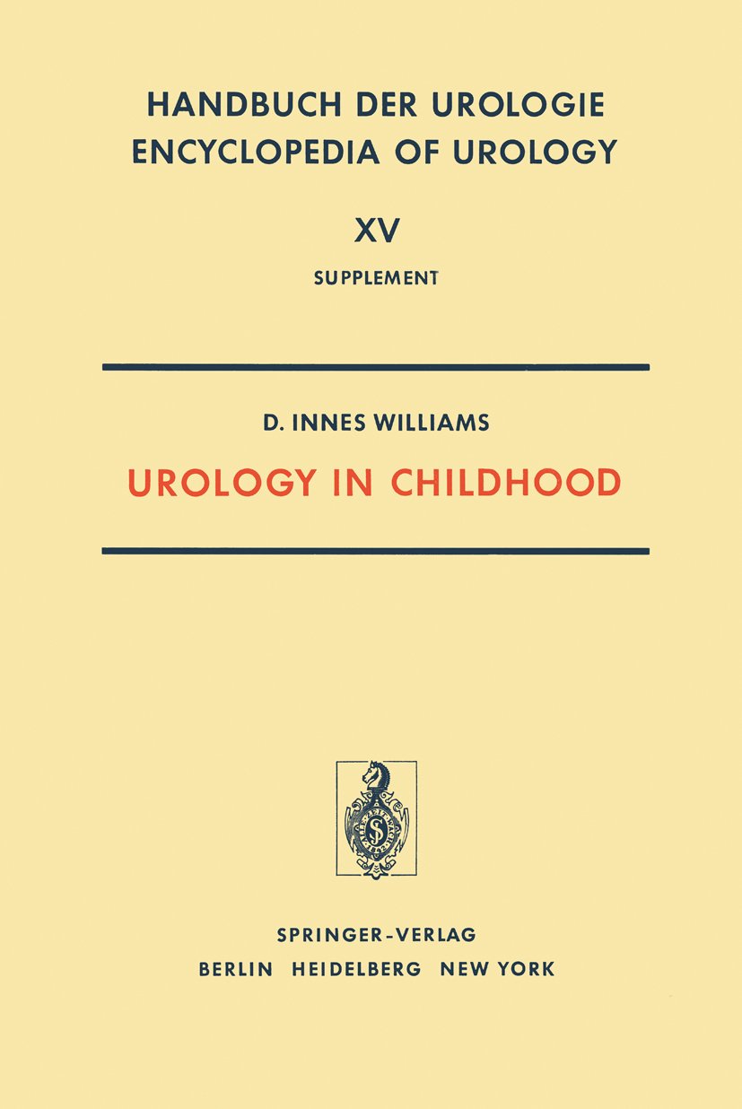 Handbuch der Urologie Encyclopedia of Urology Encyclopedie d'Urologie
