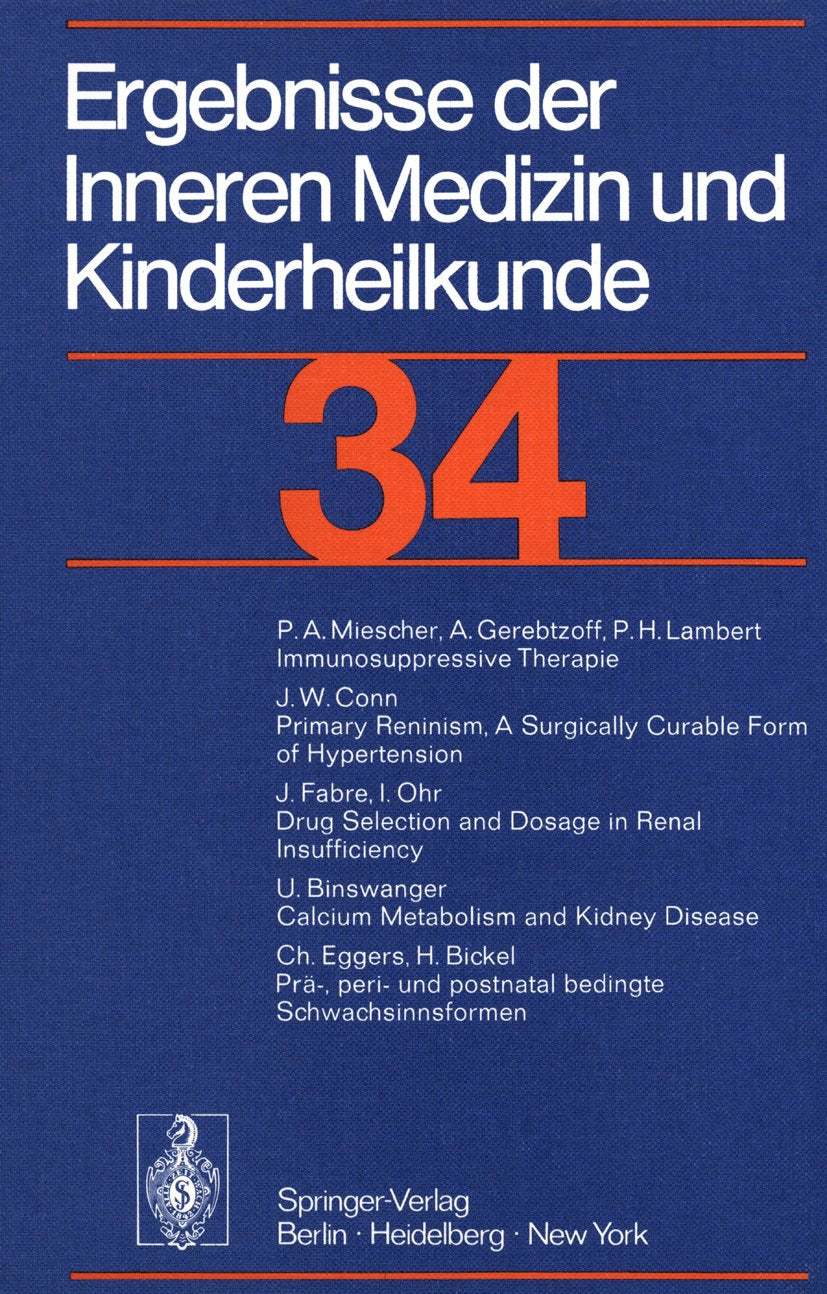 Ergebnisse der Inneren Medizin und Kinderheilkunde. Neue Folge Advances in Internal Medicine and Pediatrics