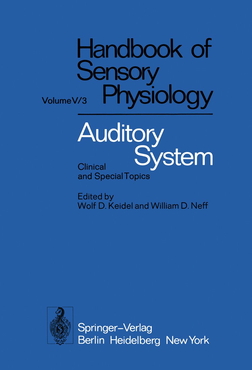 Handbook of Sensory Physiology