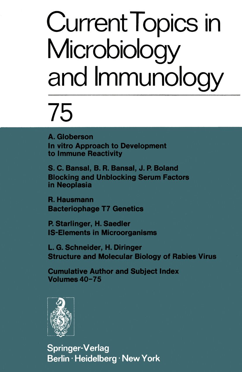 Current Topics in Microbiology and Immunology