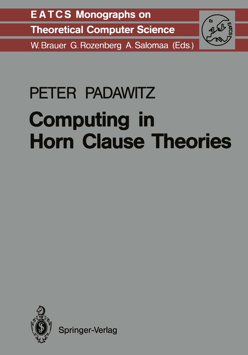 Monographs in Theoretical Computer Science. An EATCS Series
