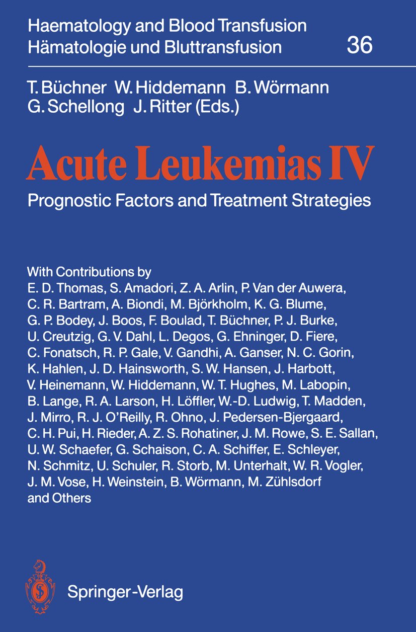 Haematology and Blood Transfusion Hämatologie und Bluttransfusion