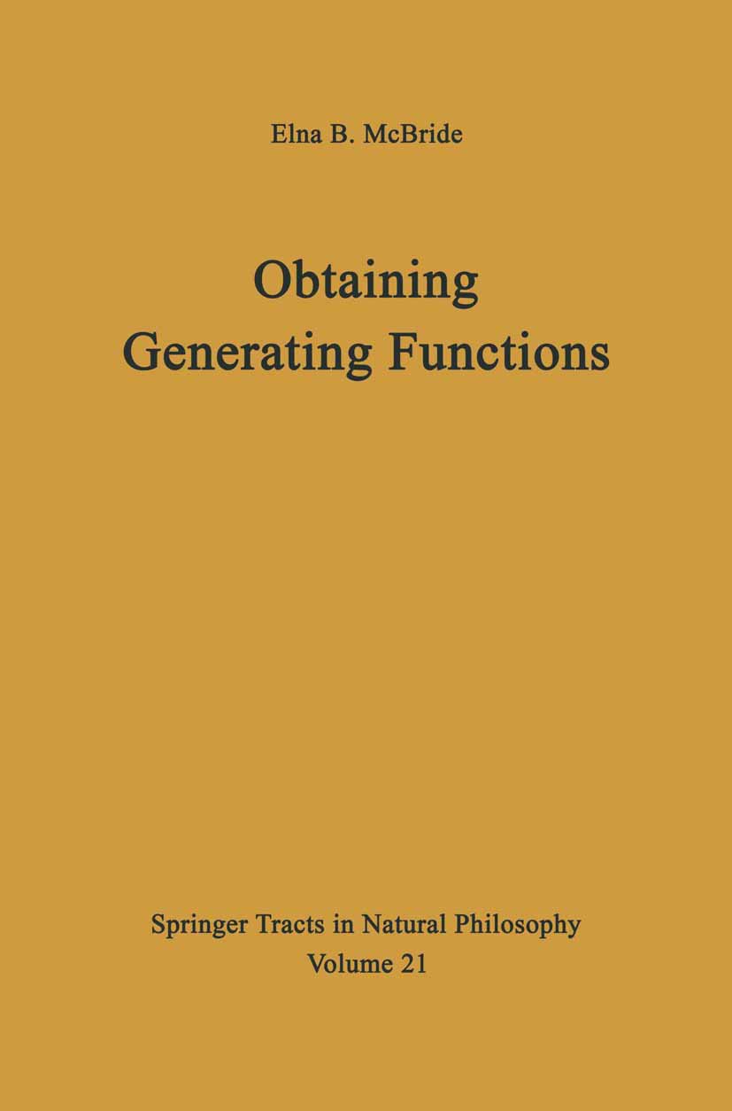 Springer Tracts in Natural Philosophy