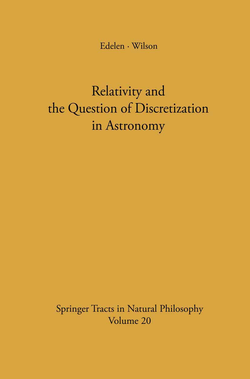 Springer Tracts in Natural Philosophy