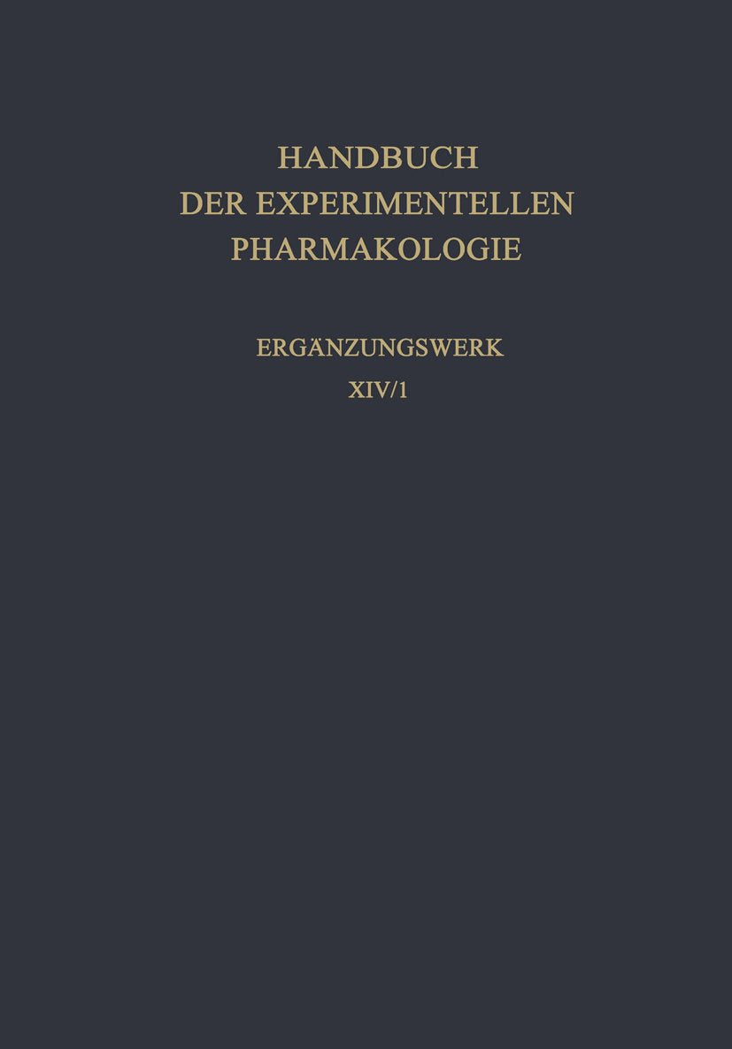 Handbook of Experimental Pharmacology