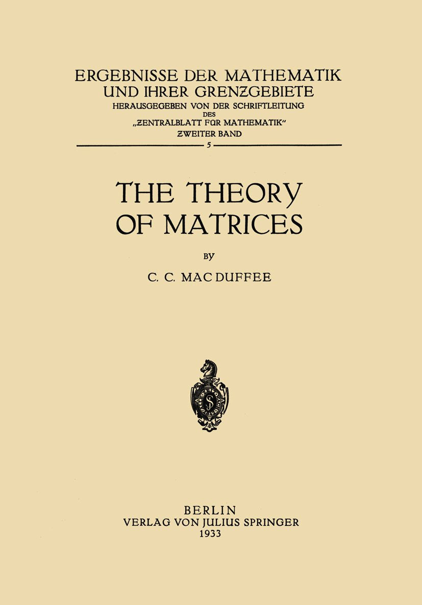 Ergebnisse der Mathematik und Ihrer Grenzgebiete. 1. Folge