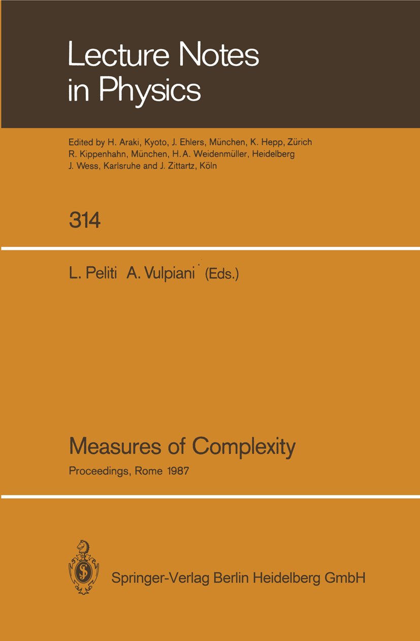 Lecture Notes in Physics: Proceedings of the Conference, Held in Rome September 30–October 2, 1987