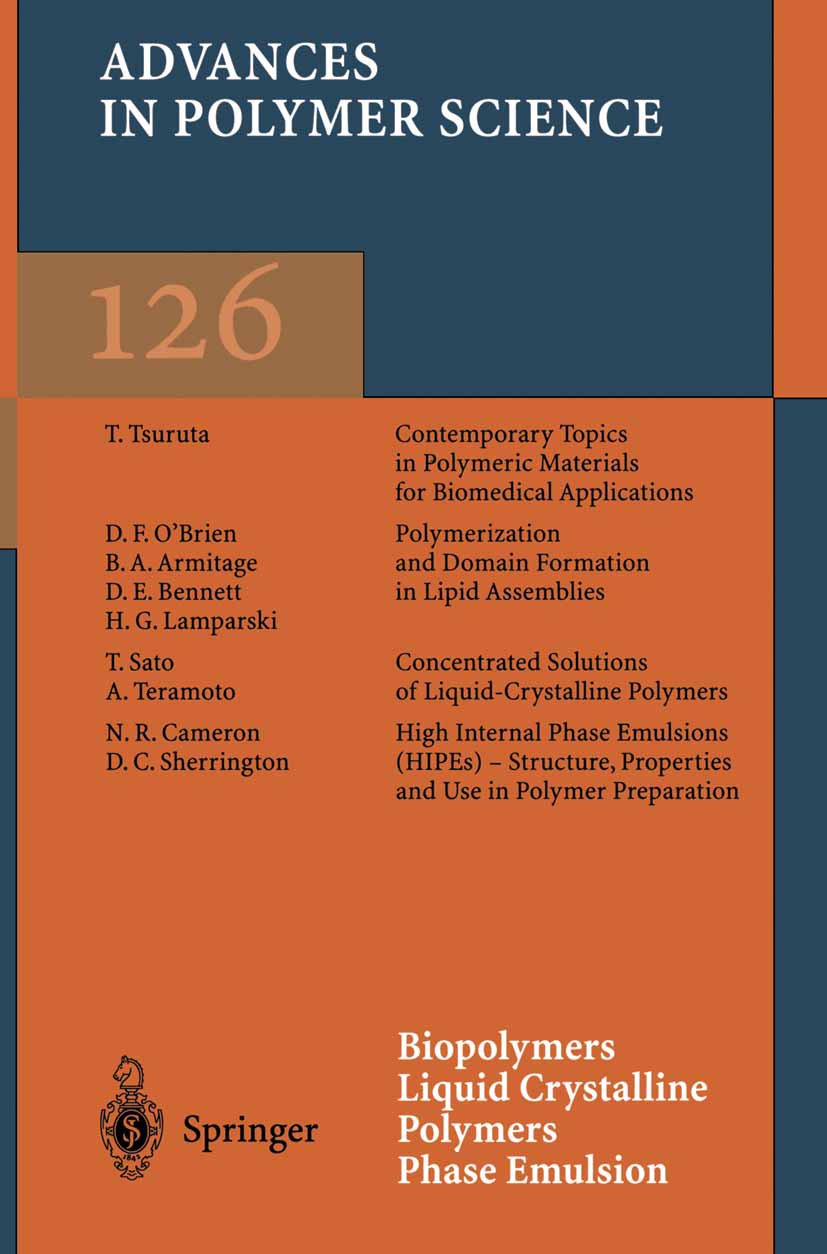 Advances in Polymer Science