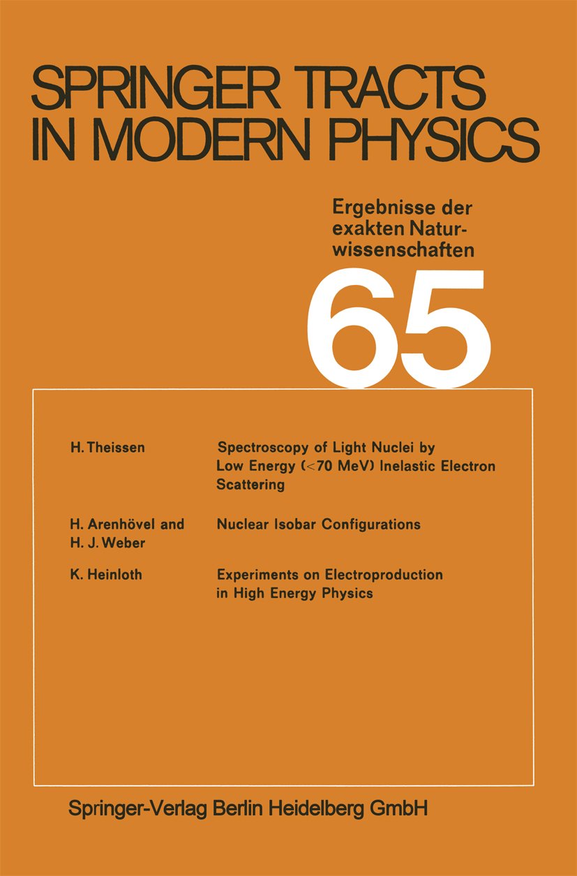 Springer Tracts in Modern Physics