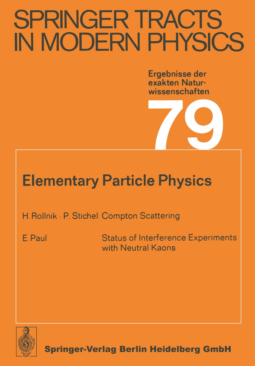 Springer Tracts in Modern Physics