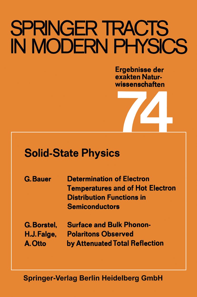 Springer Tracts in Modern Physics