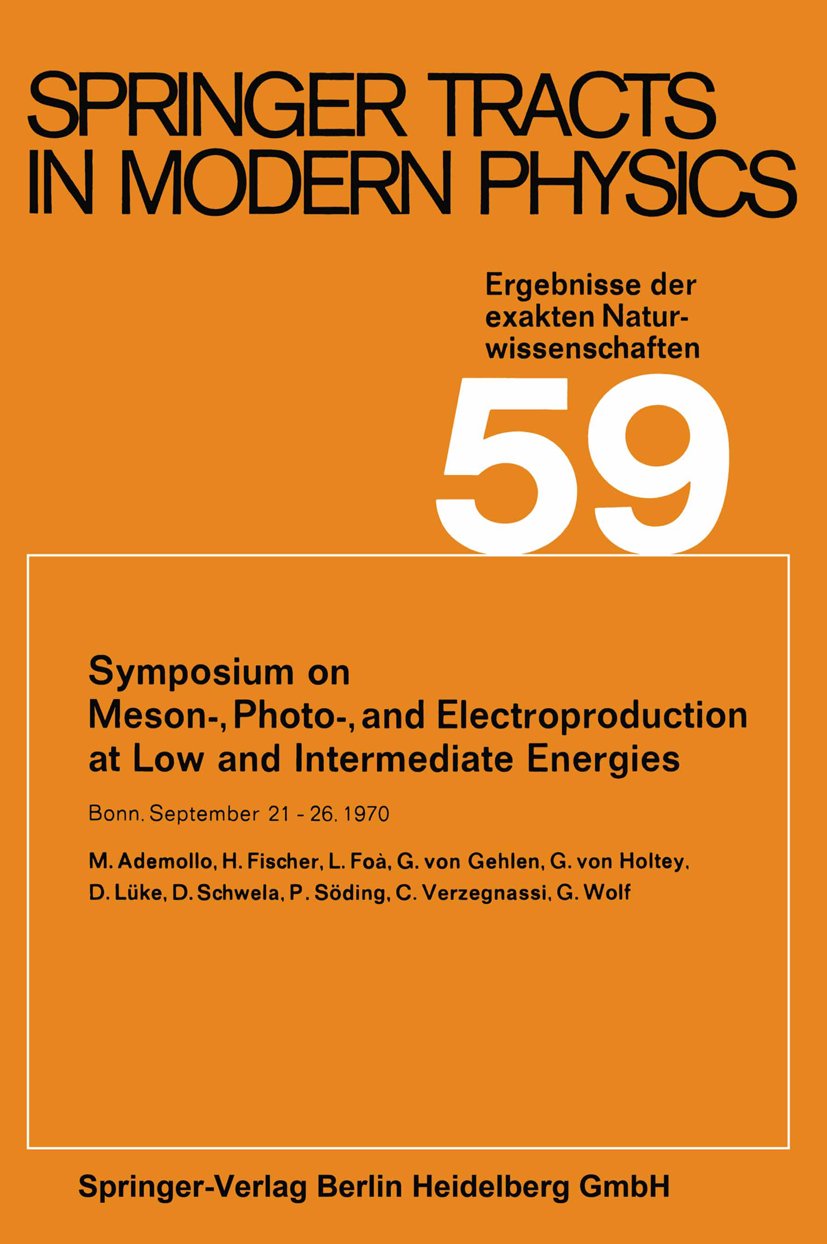 Springer Tracts in Modern Physics