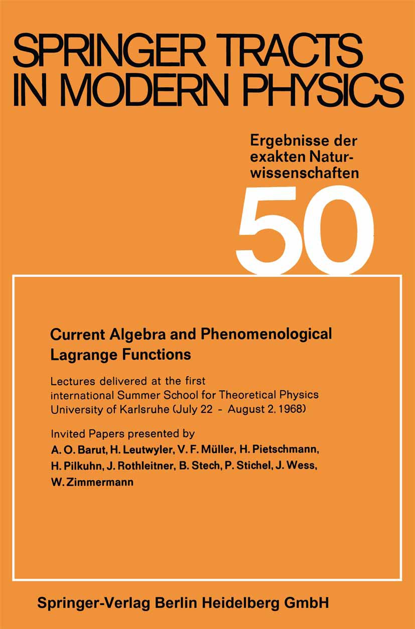 Springer Tracts in Modern Physics