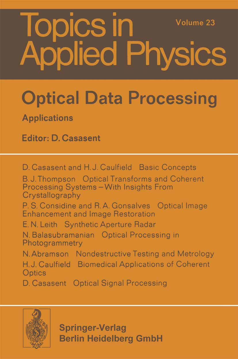 Topics in Applied Physics