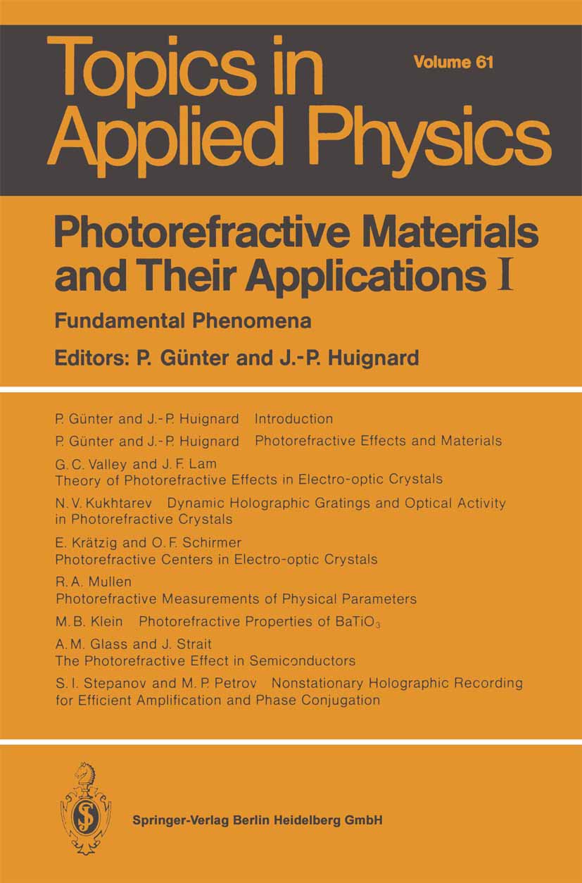 Topics in Applied Physics
