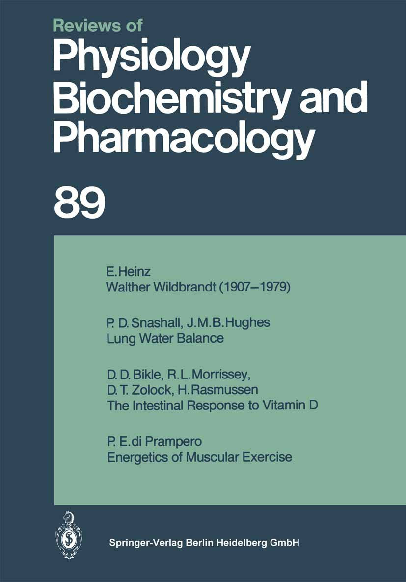 Reviews of Physiology, Biochemistry and Pharmacology