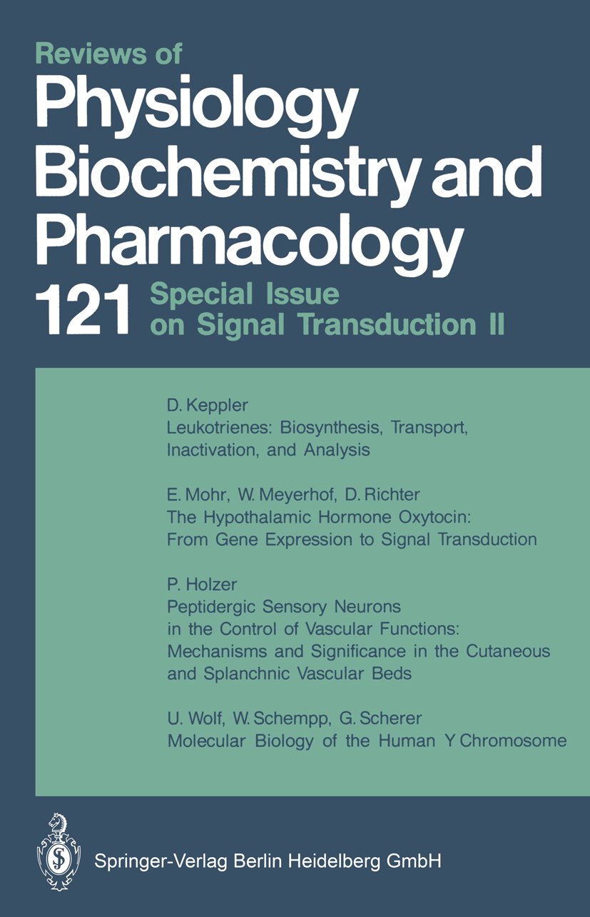 Reviews of Physiology, Biochemistry and Pharmacology
