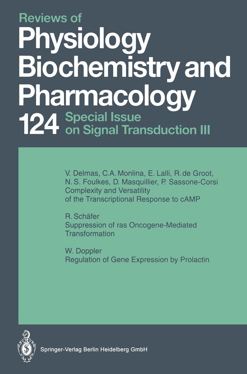 Reviews of Physiology, Biochemistry and Pharmacology