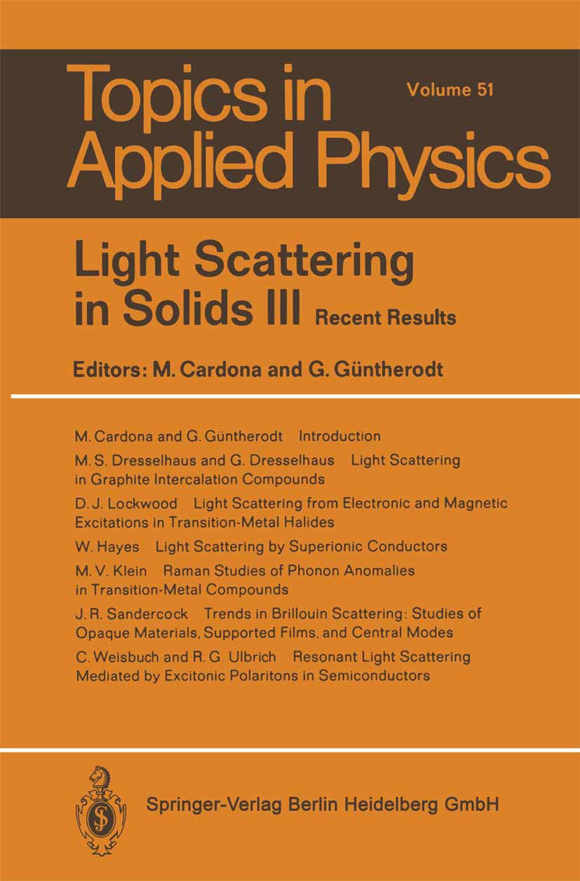 Topics in Applied Physics