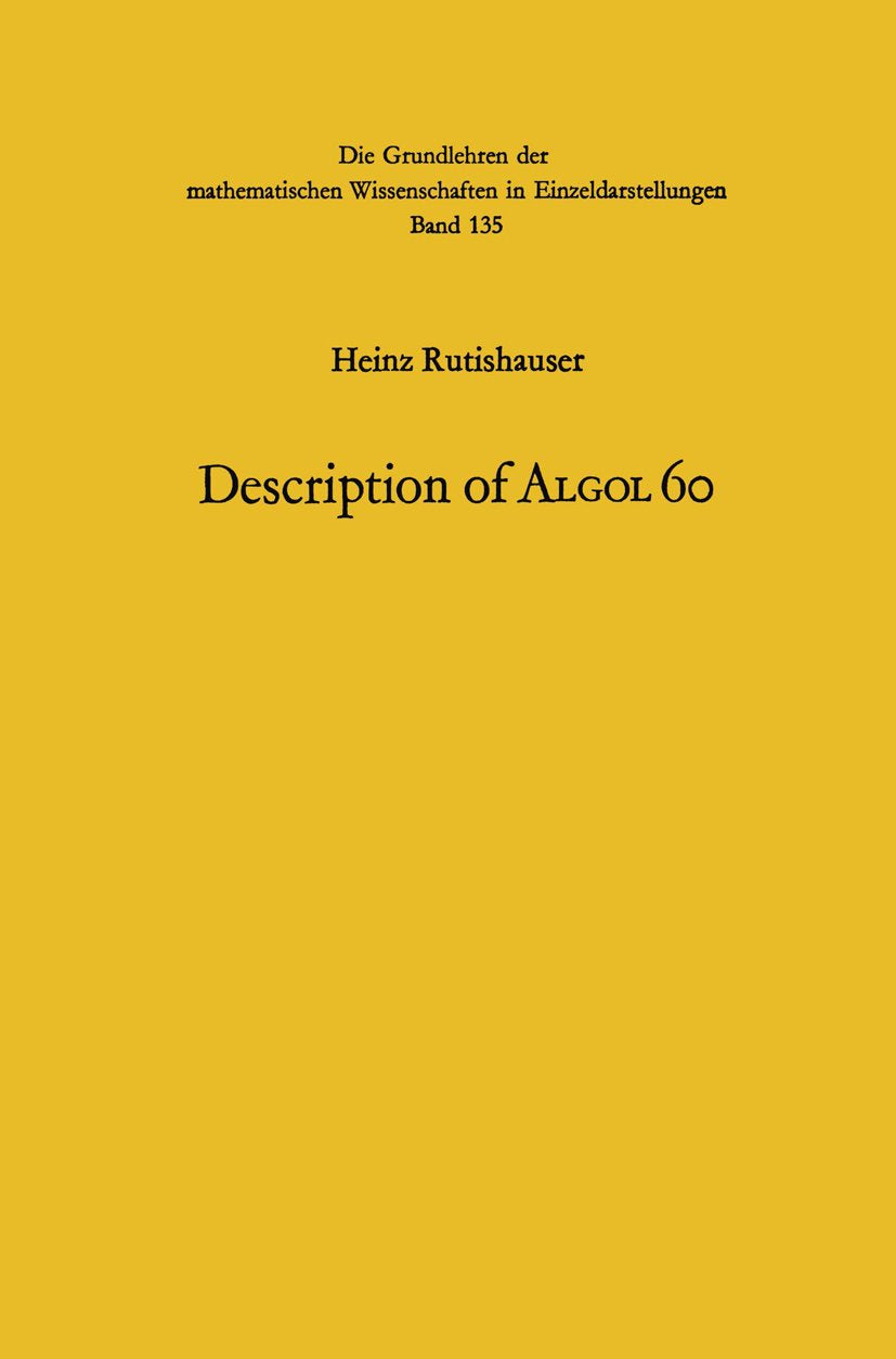 Die Grundlehren der mathematischen Wissenschaften
