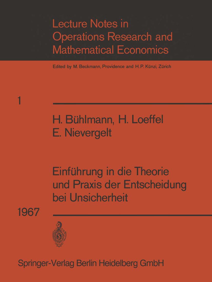 Lecture Notes in Economics and Mathematical Systems