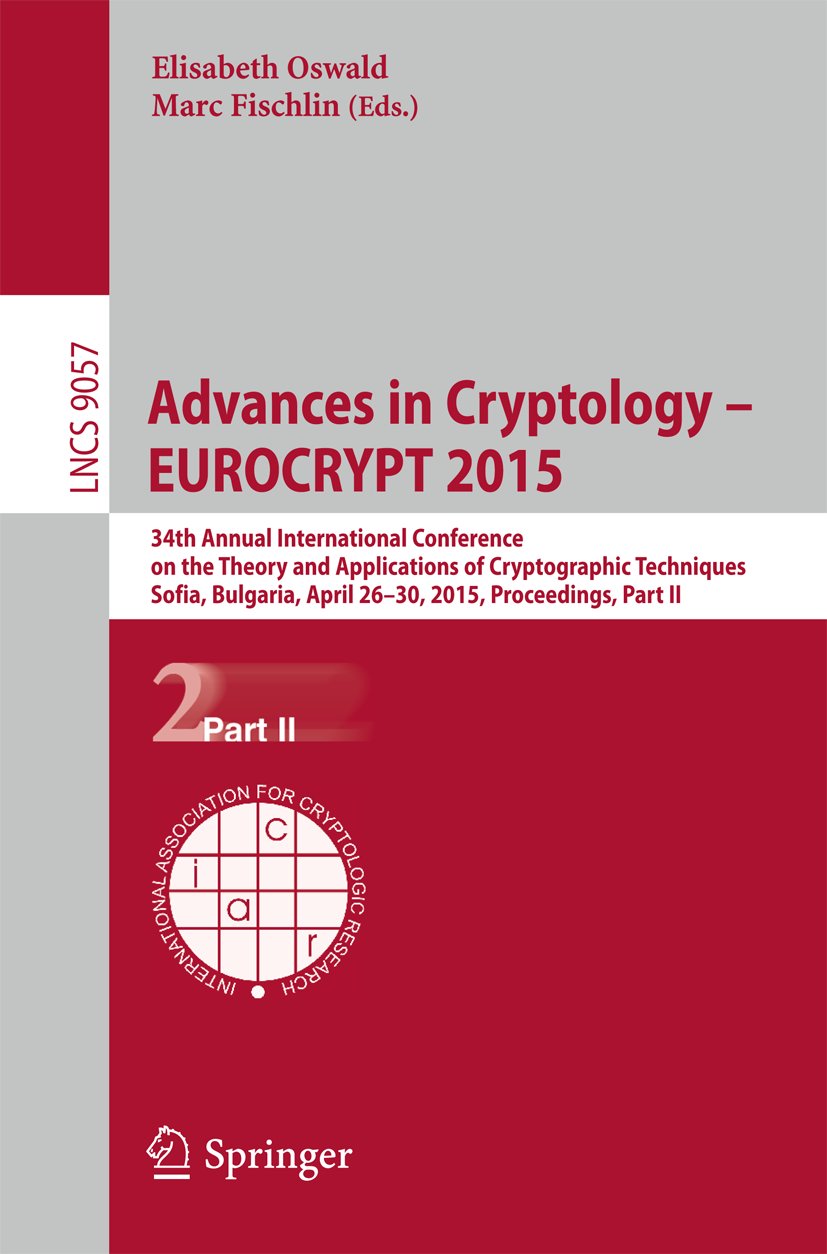 Advances in Cryptology – EUROCRYPT 2015