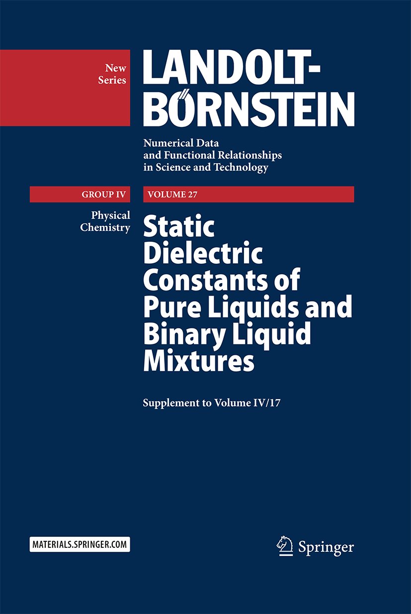 Landolt-Börnstein: Numerical Data and Functional Relationships in Science and Technology - New Series