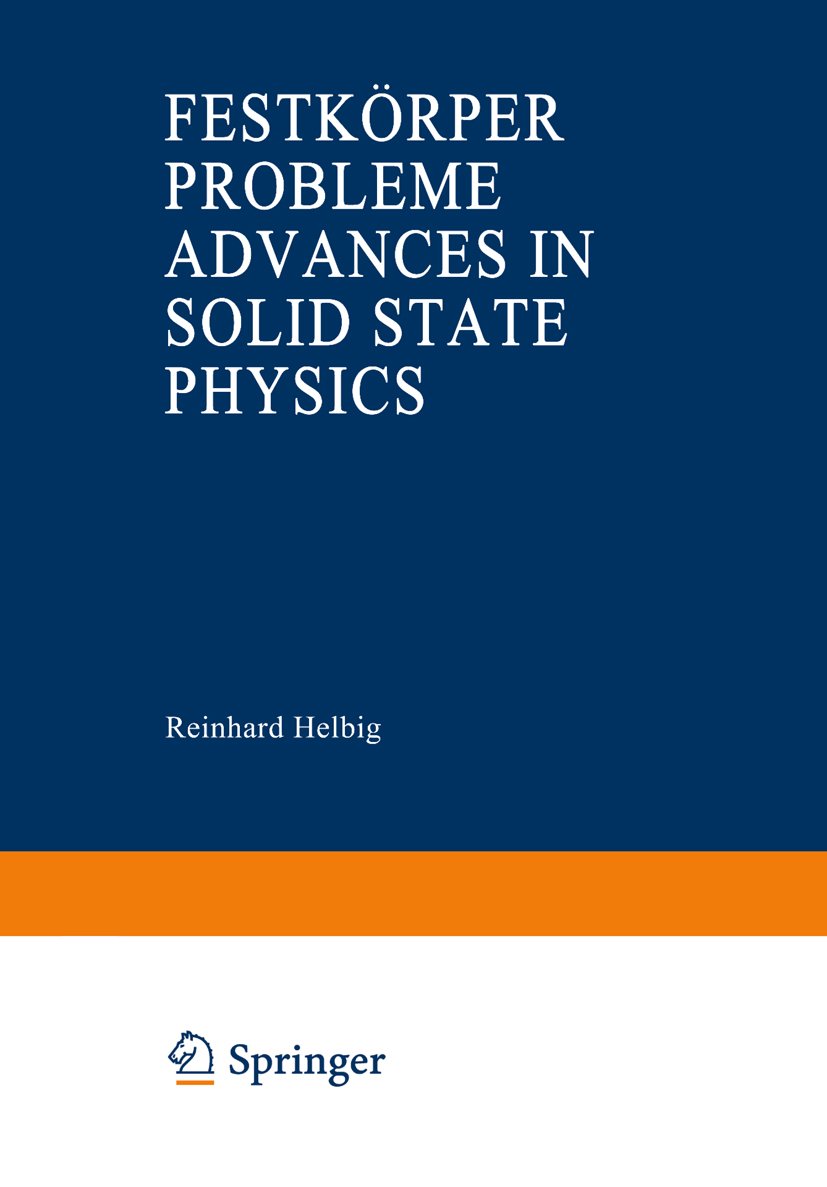 Advances in Solid State Physics