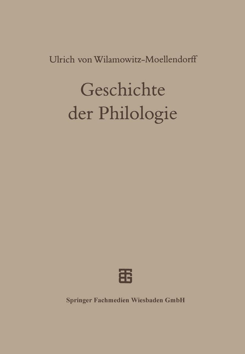 Geschichte der Philologie
