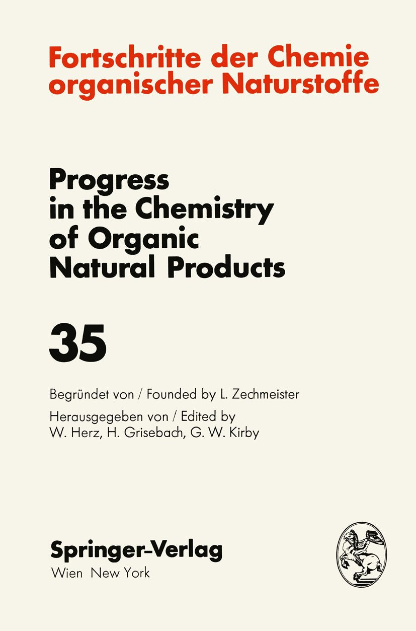 Fortschritte der Chemie organischer Naturstoffe Progress in the Chemistry of Organic Natural Products