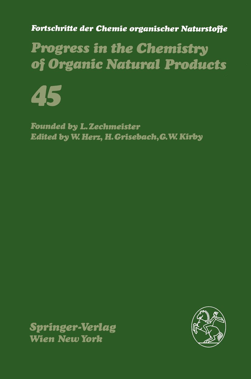 Fortschritte der Chemie organischer Naturstoffe Progress in the Chemistry of Organic Natural Products
