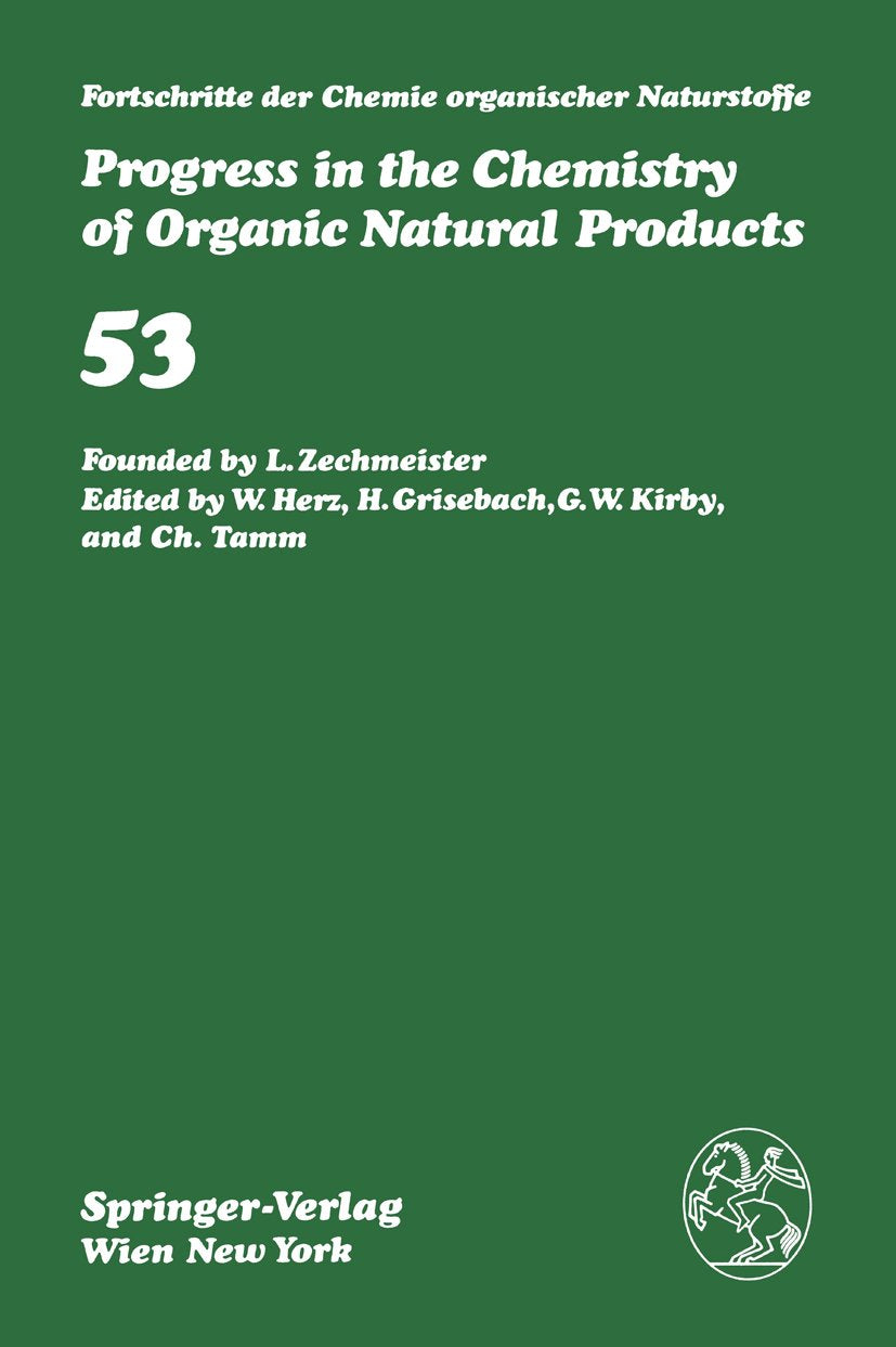 Fortschritte der Chemie organischer Naturstoffe Progress in the Chemistry of Organic Natural Products