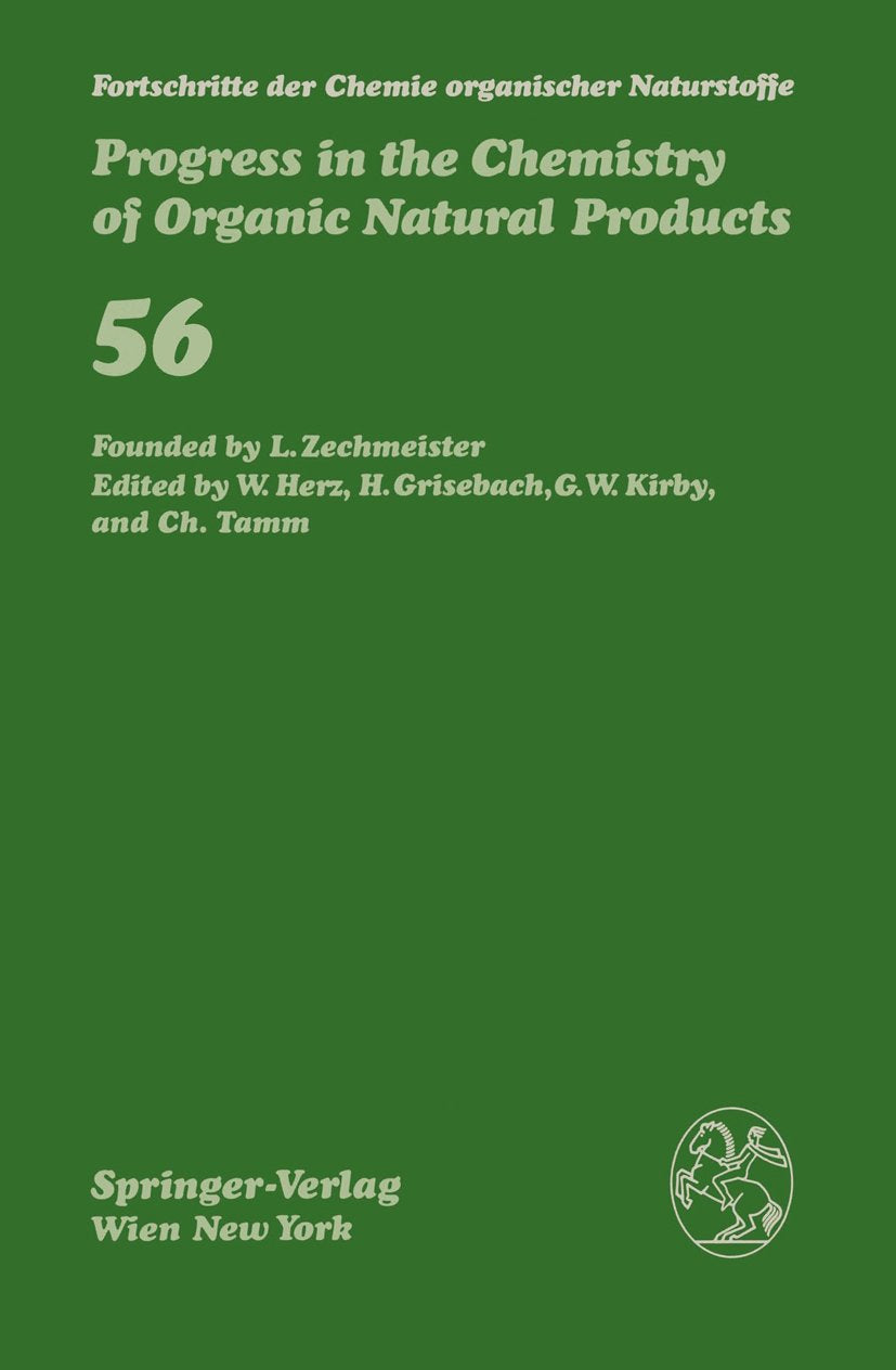 Fortschritte der Chemie organischer Naturstoffe Progress in the Chemistry of Organic Natural Products