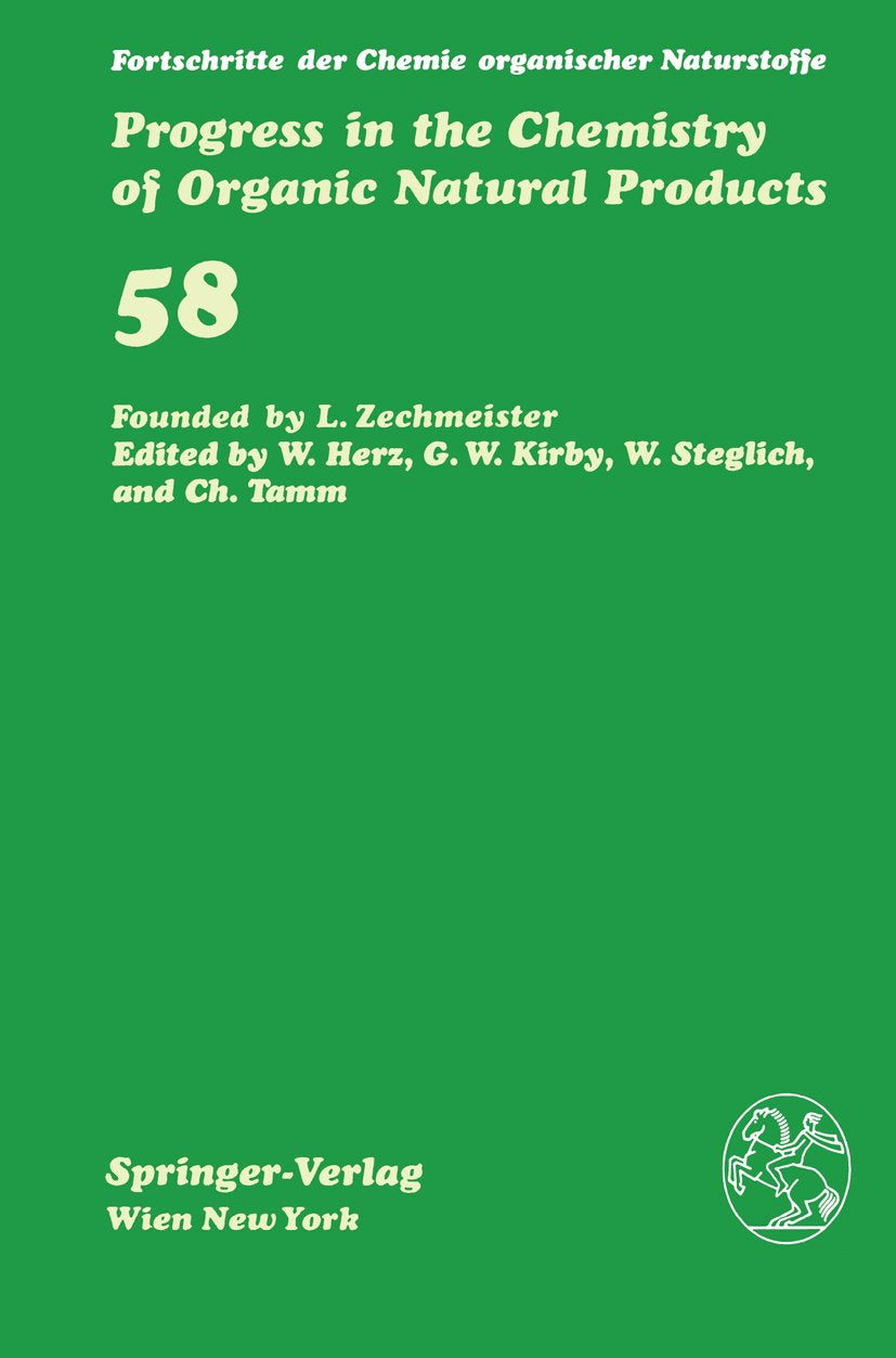 Fortschritte der Chemie organischer Naturstoffe Progress in the Chemistry of Organic Natural Products