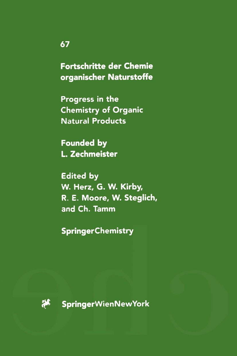 Fortschritte der Chemie organischer Naturstoffe Progress in the Chemistry of Organic Natural Products