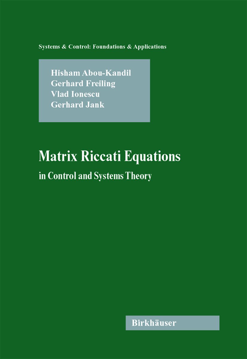 Systems & Control: Foundations & Applications