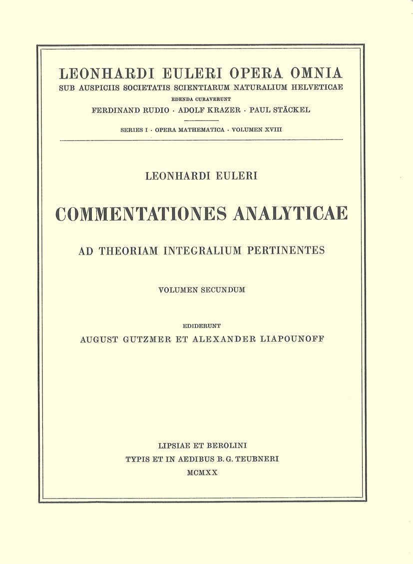 Commentationes geometricae 1st part