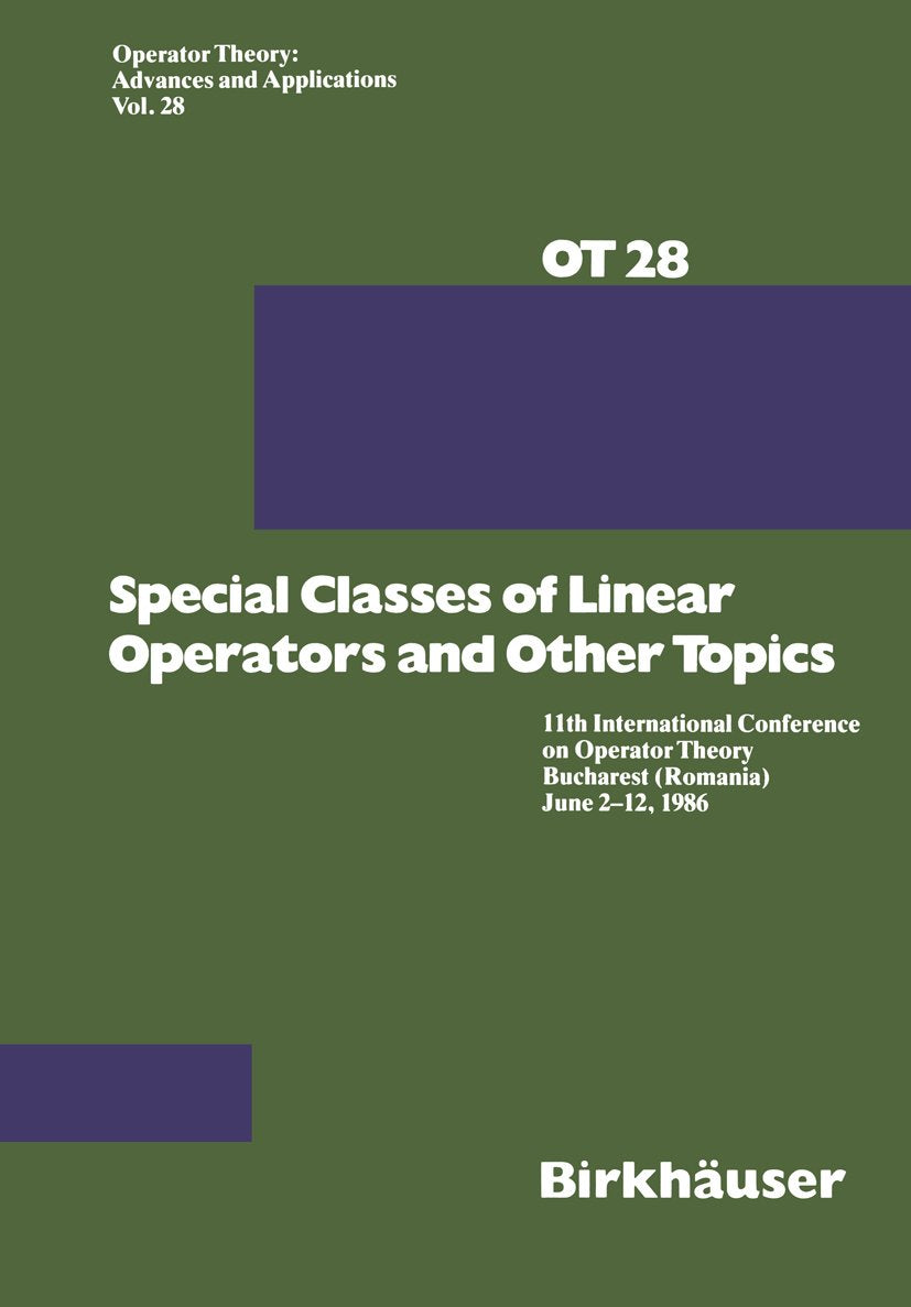 Operator Theory: Advances and Applications