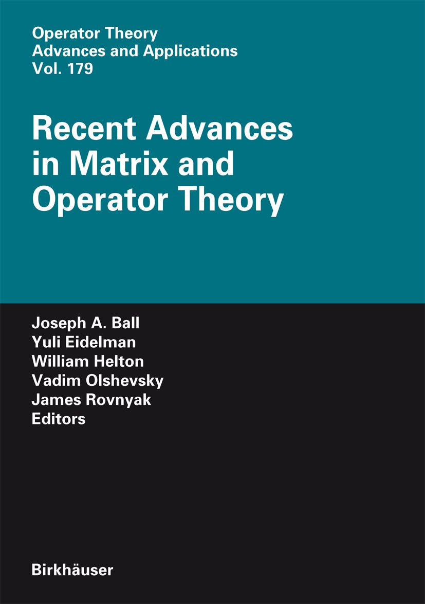 Operator Theory: Advances and Applications