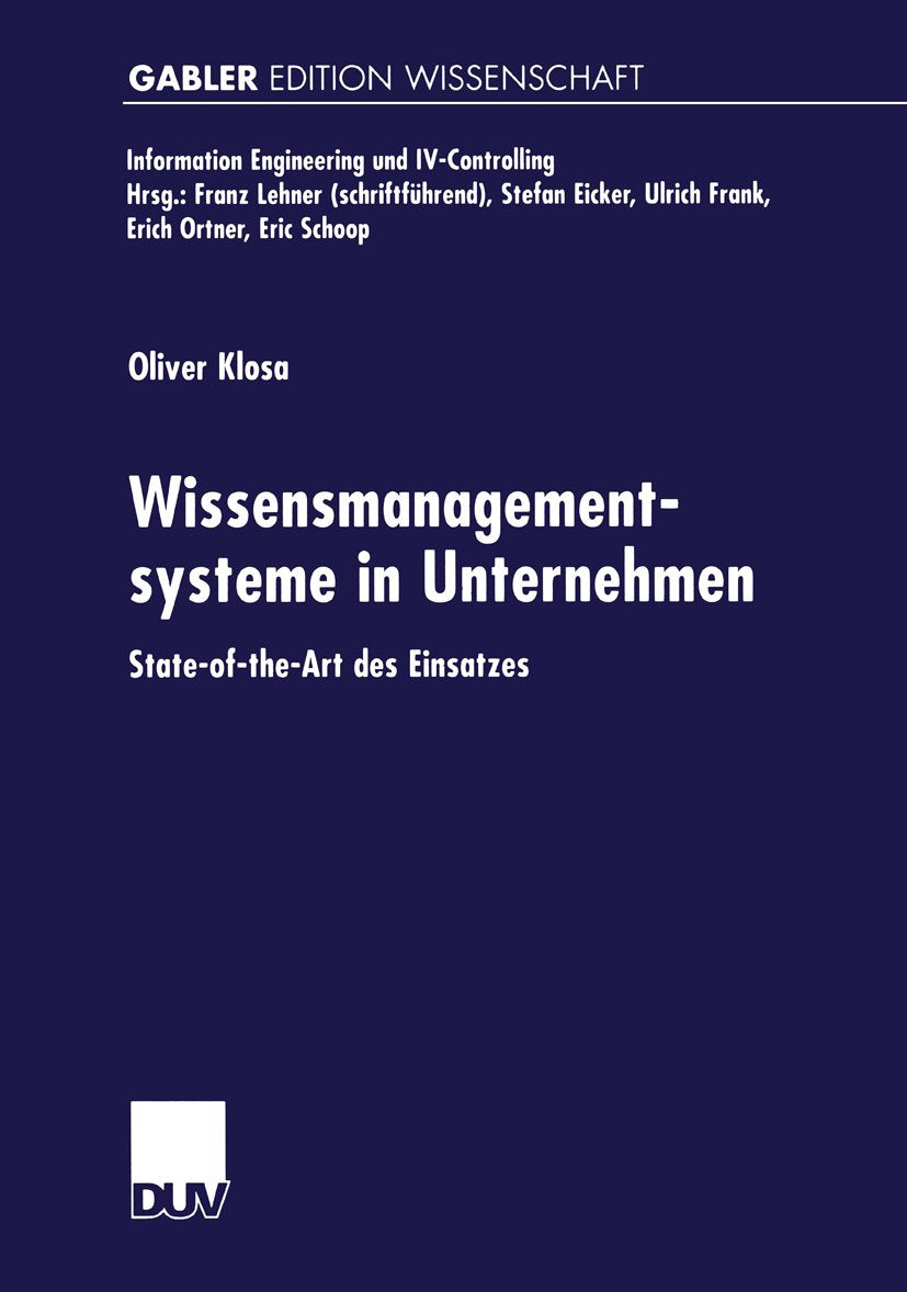 Wissensmanagementsysteme in Unternehmen