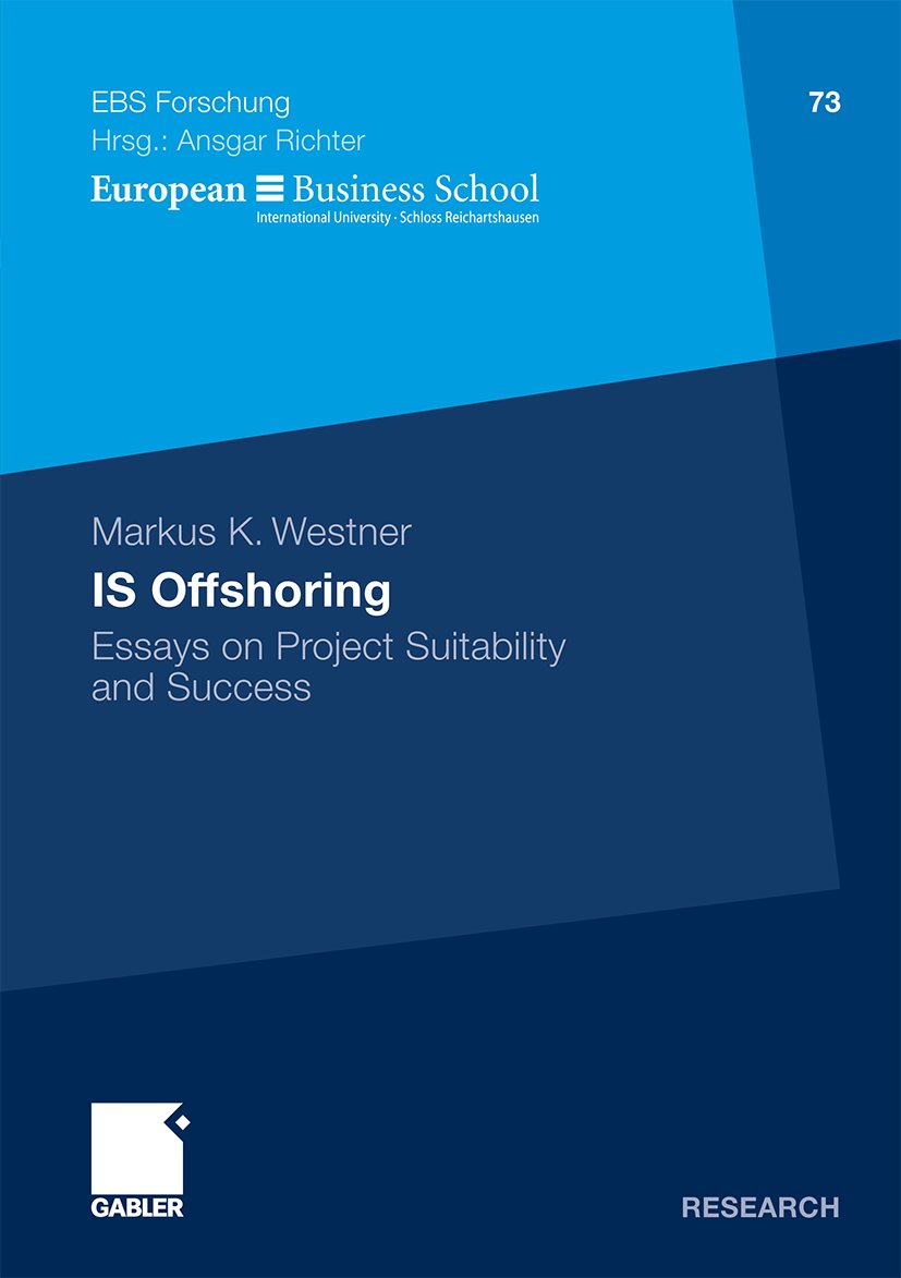 ebs-Forschung, Schriftenreihe der EUROPEAN BUSINESS SCHOOL Schloß Reichartshausen