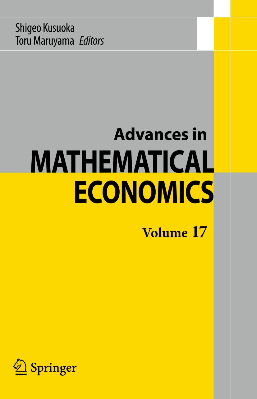 Advances in Mathematical Economics