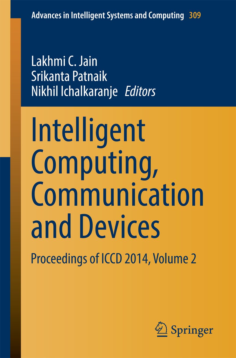Advances in Intelligent Systems and Computing