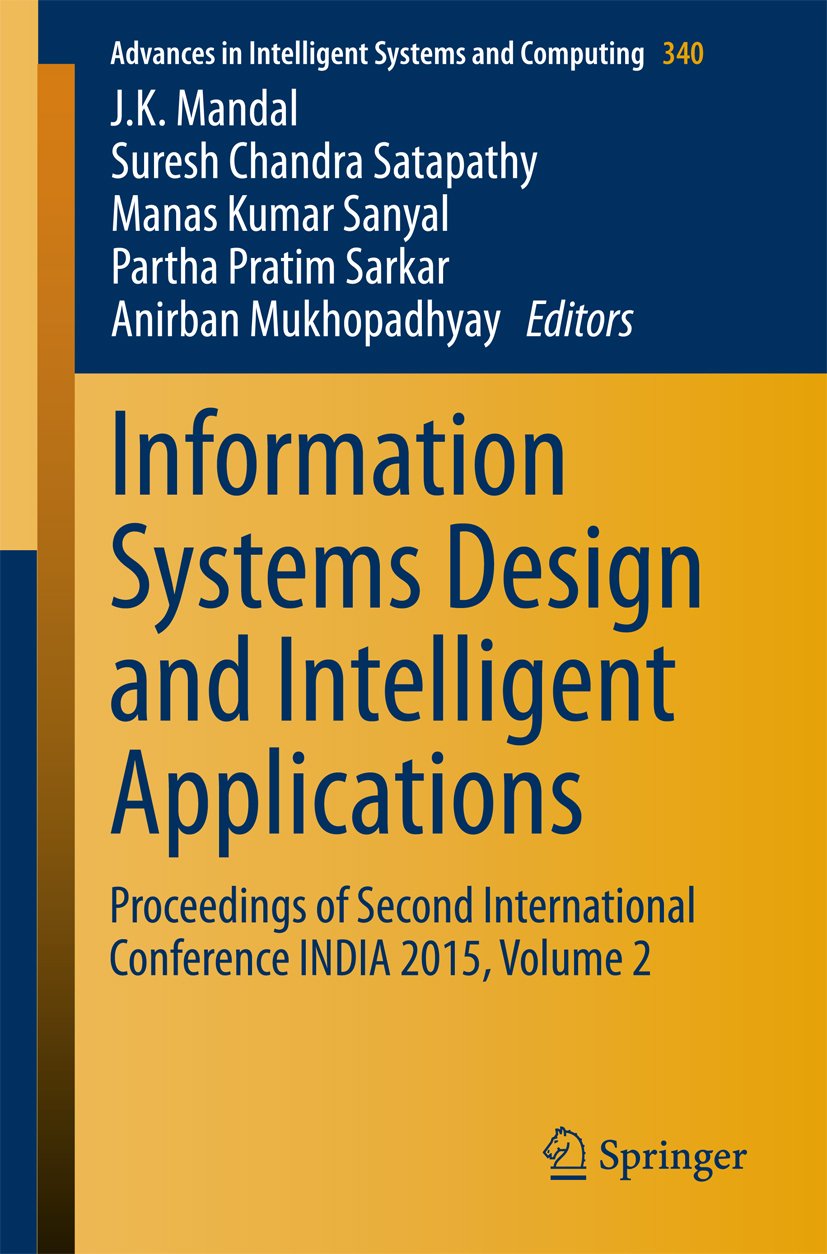 Advances in Intelligent Systems and Computing