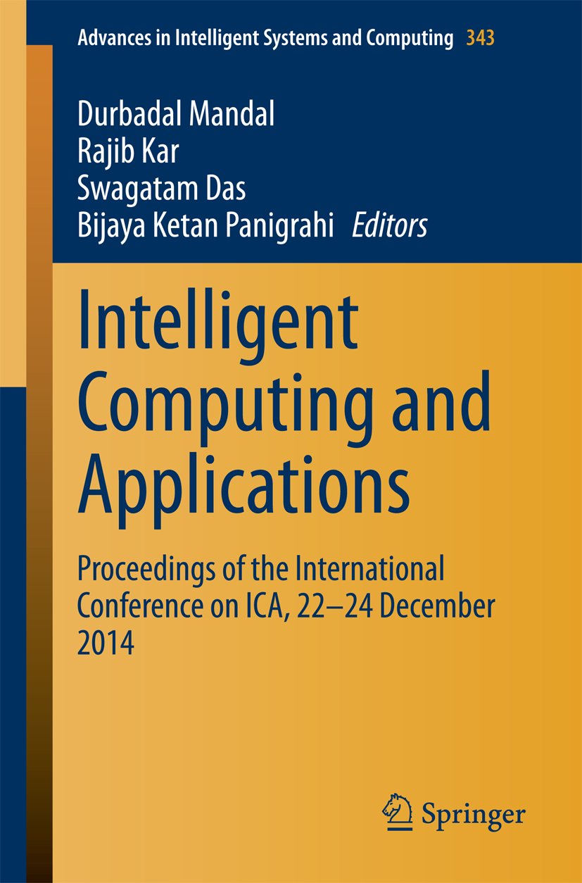 Advances in Intelligent Systems and Computing