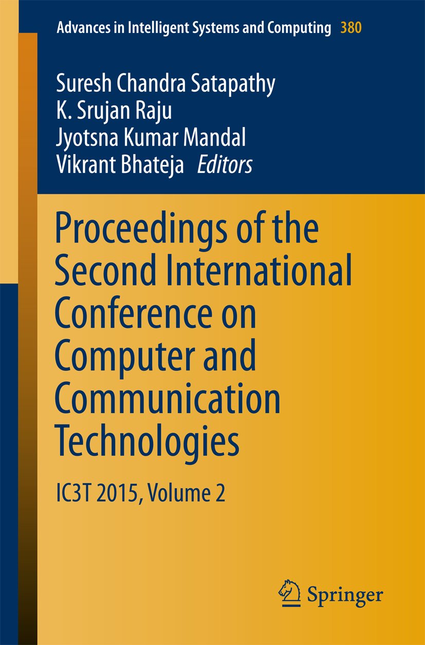 Advances in Intelligent Systems and Computing